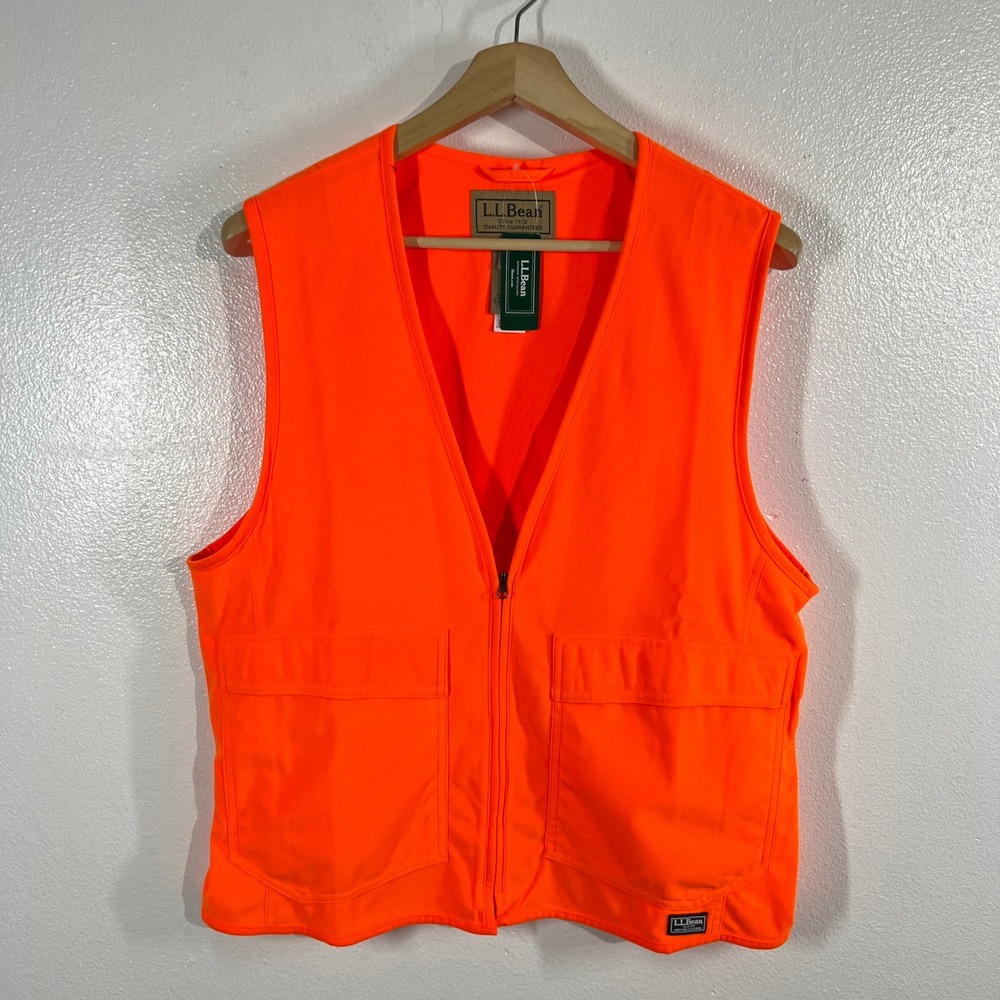 L.L.Bean Big Game Ridge Runner Hunter's Safety Vest Adult WM/MS Blaze Orange